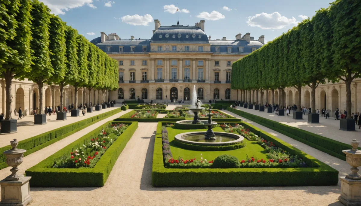 découvrez le jardin du palais-royal, un havre de paix au cœur de paris. flânez parmi ses magnifiques parterres de fleurs, admirez les sculptures et profitez de l'atmosphère paisible de cet espace équipé de charmants cafés et boutiques.