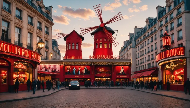 découvrez l'univers fascinant du moulin rouge, symbole emblématique de paris. plongez dans l'histoire de ce cabaret mythique, célèbre pour ses célèbres spectacles de danse, son ambiance festive et son rôle central dans la culture française. réservez vos places pour vivre une soirée inoubliable au cœur de la ville lumière.