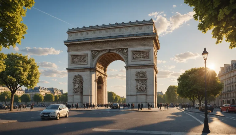 découvrez l'arc de triomphe, symbole emblématique de paris, qui rend hommage aux héros de la révolution et aux victoires militaires. plongez dans son histoire fascinante, admirez son architecture majestueuse et profitez d'une vue imprenable sur la ville depuis son sommet.